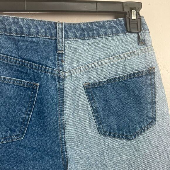 Hope Ave. XS Color Blocking Denim Shorts - Picture 4 of 7